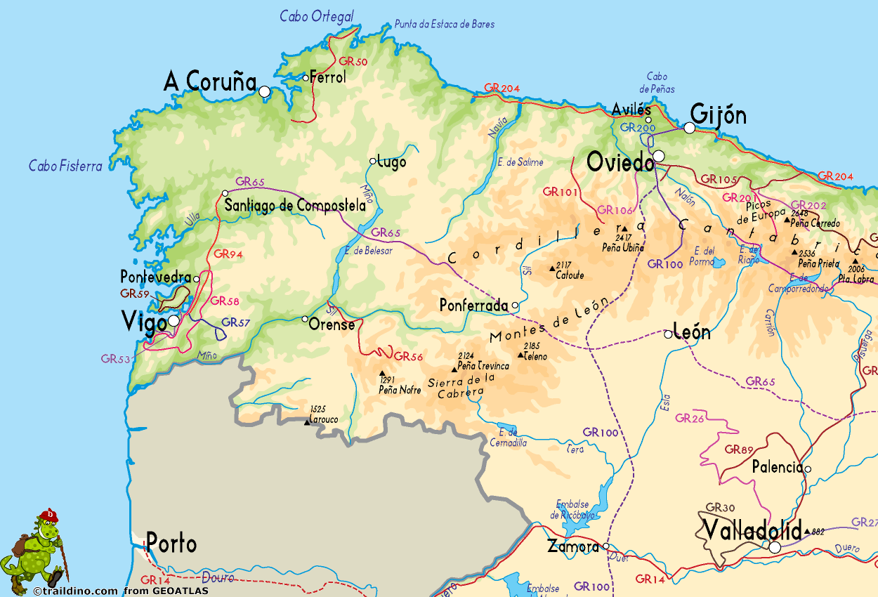 Galicia Spain Map