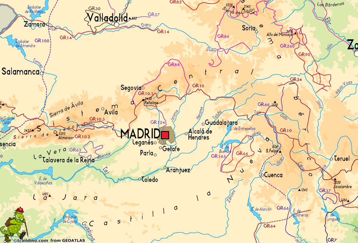 map of madrid spain