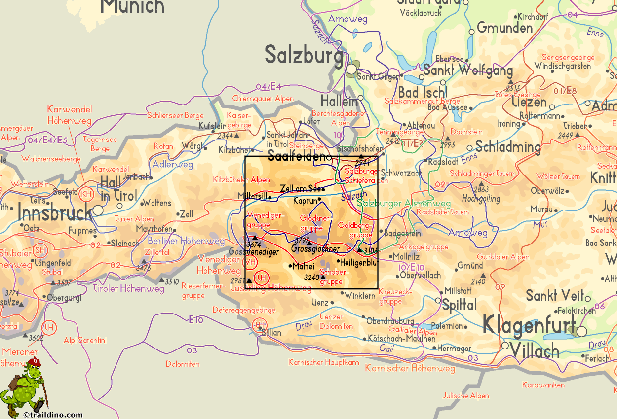 Map Glocknergruppe