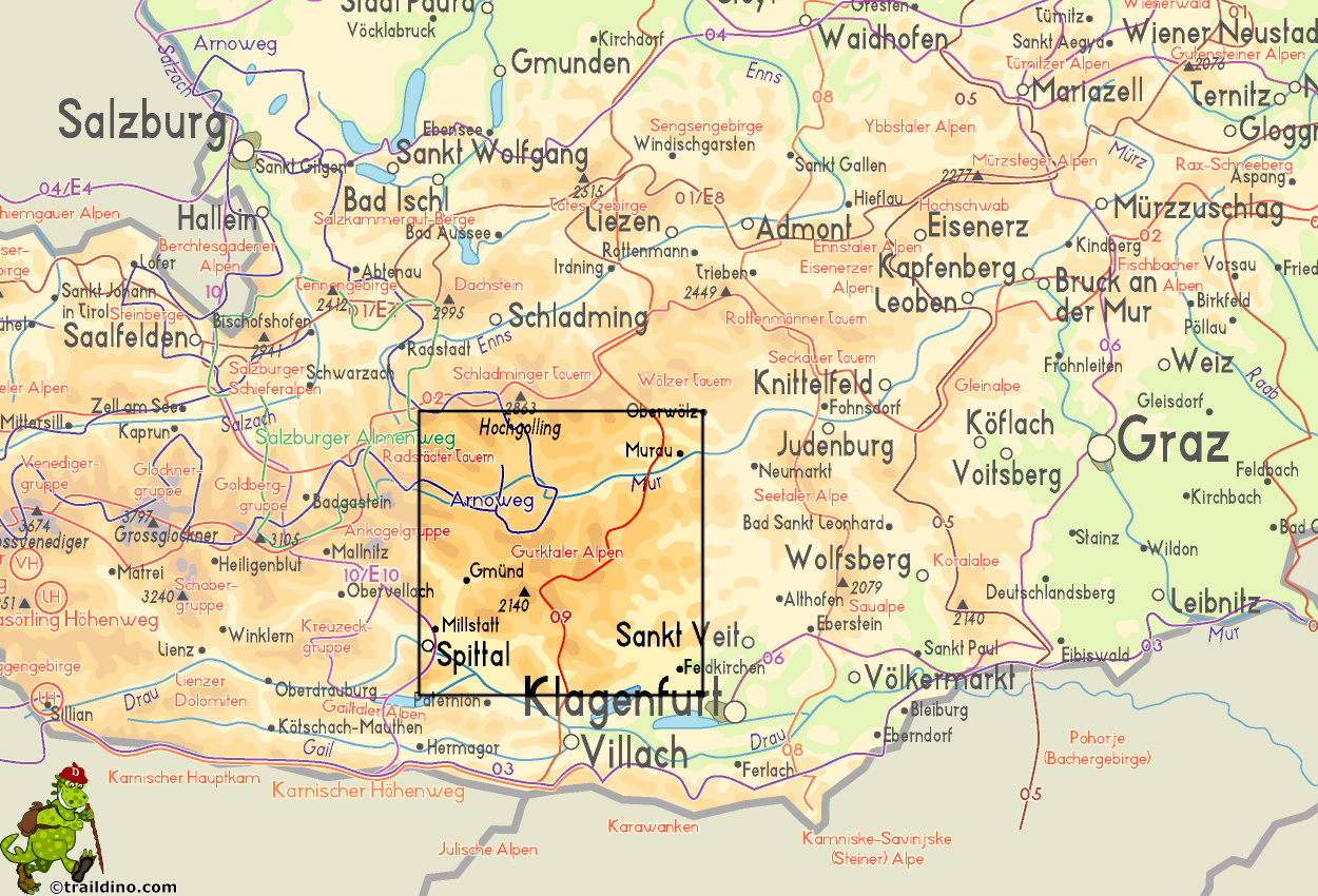 Map Gurktaler Alpen