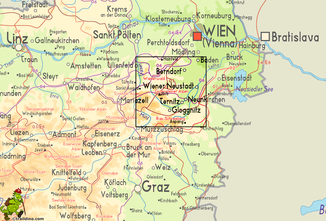 Map Gutensteiner Alpen