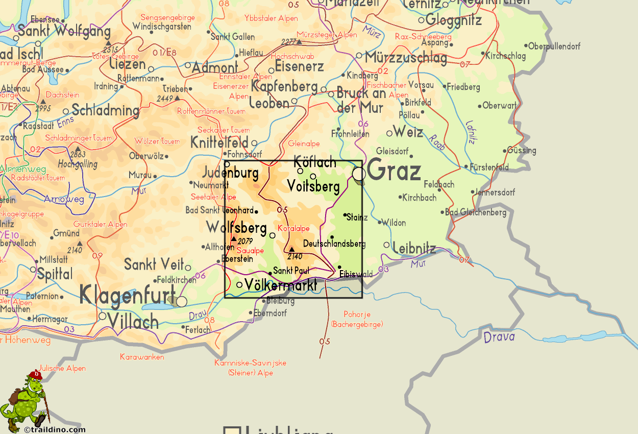 Map Koralalpe
