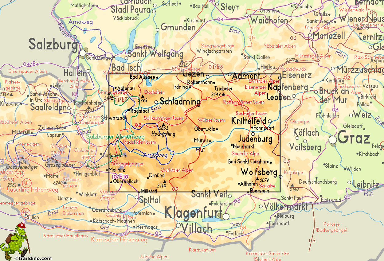 Map Niedere Tauern
