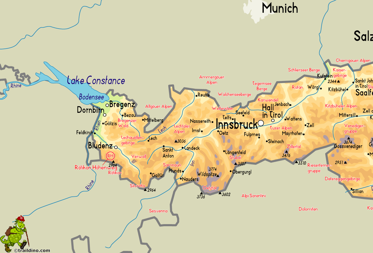 Map Rätikon Höhenweg