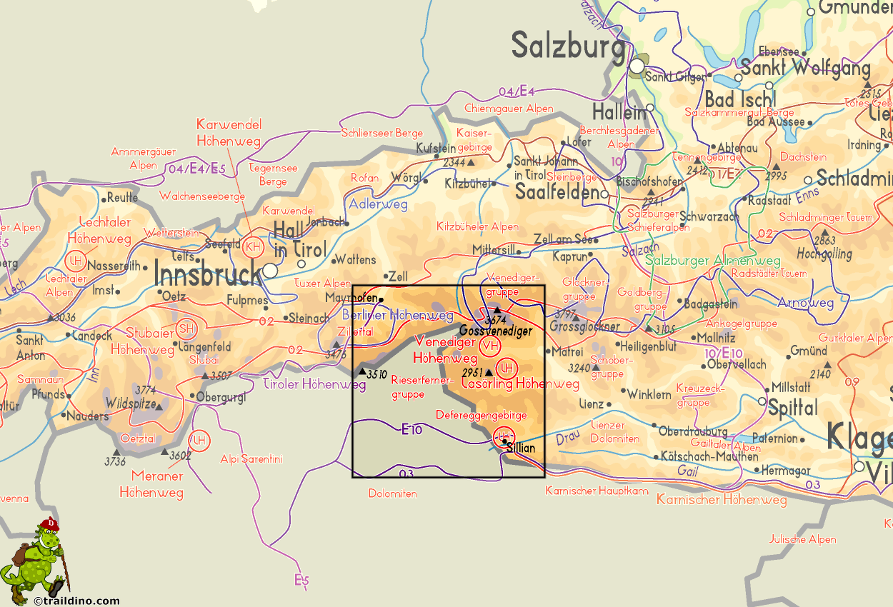 Map Rieserfernergruppe