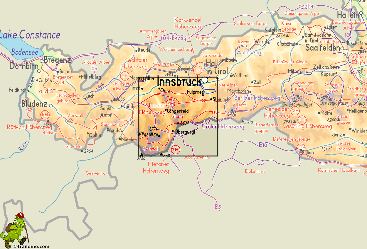 Map Stubai