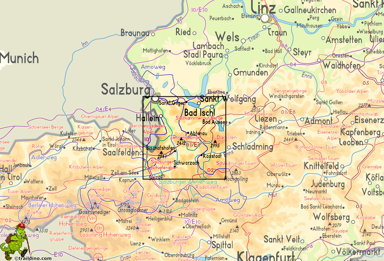 Map Tennengebirge