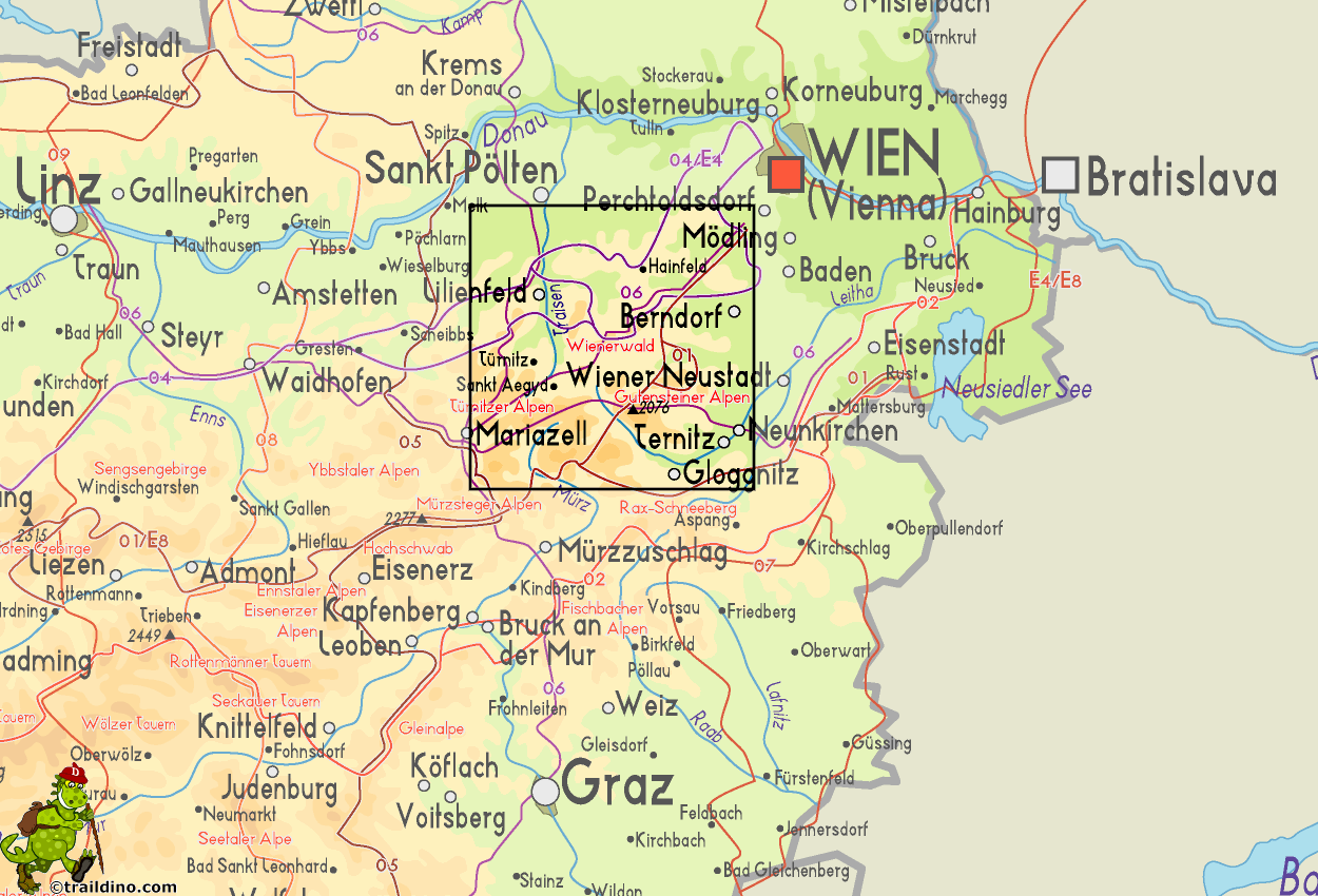 Map Wienerwald