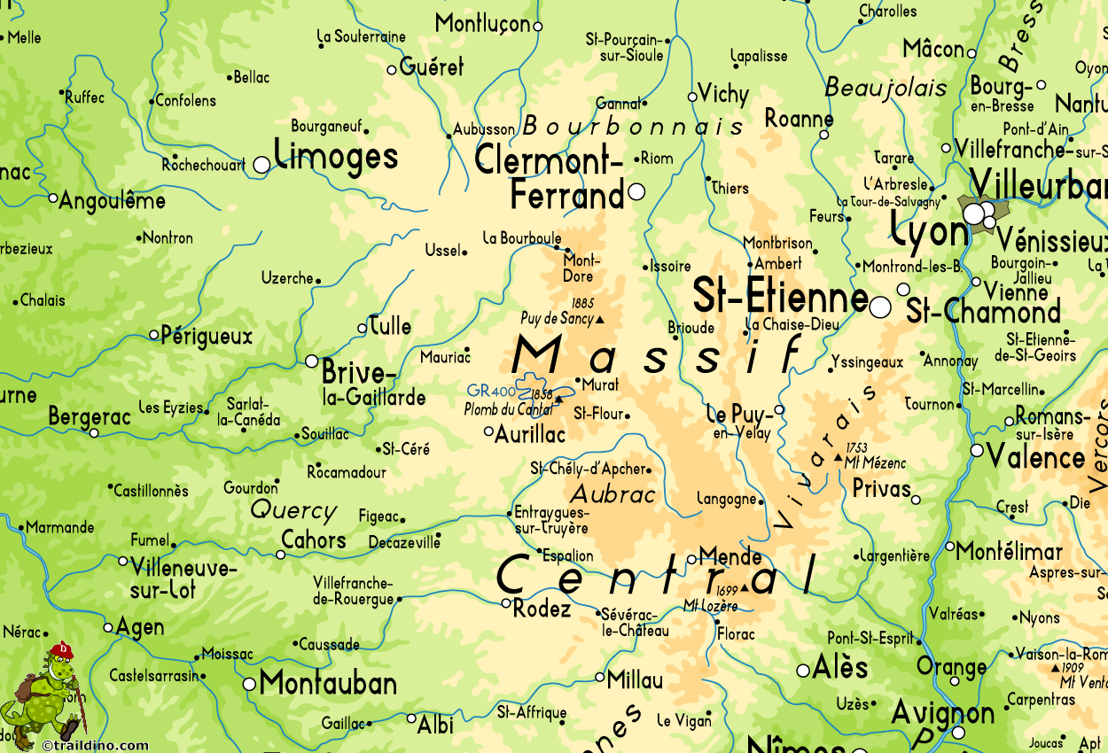 Map of GR400