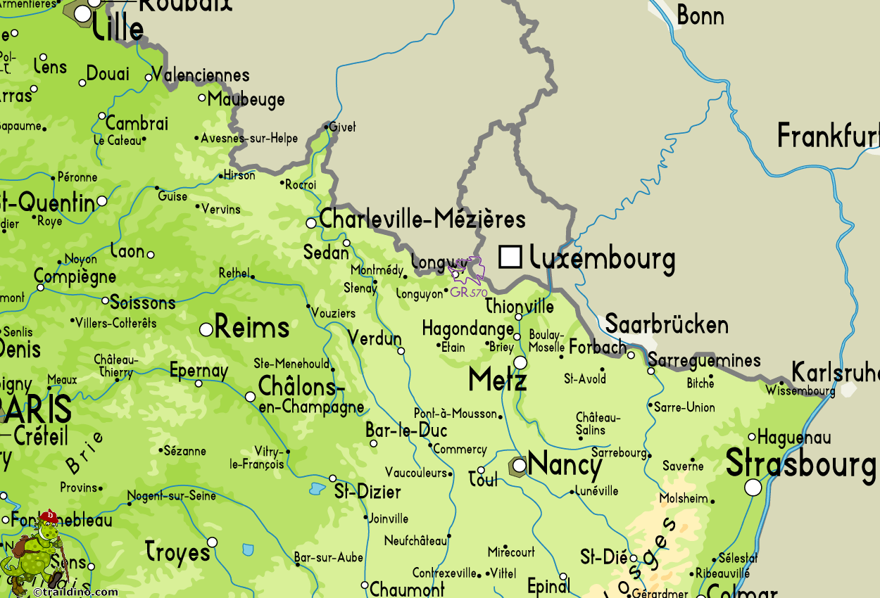 Map of GR570