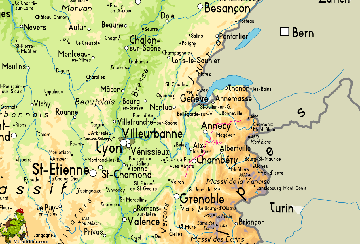 Map of GR96