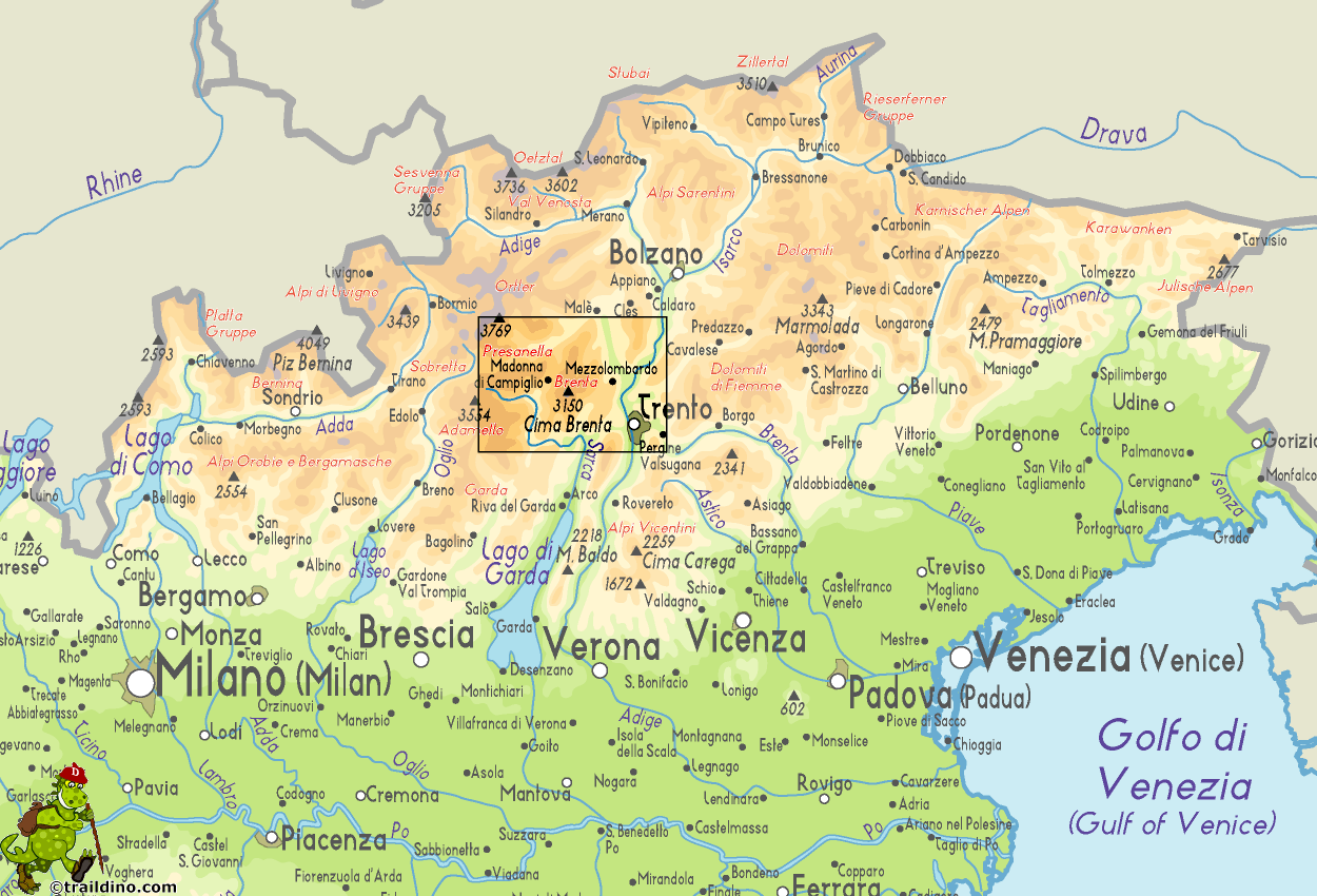 Map Brenta