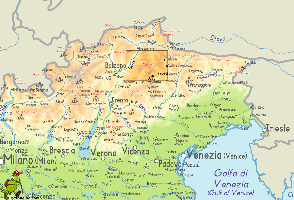 Map Dolomiti