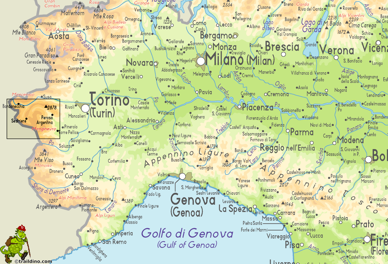 Map Monginevro