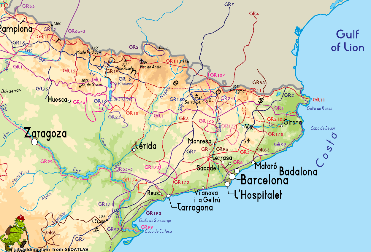 Tramuntana Norte GR11 map and hiking guide 2017 Mallorca