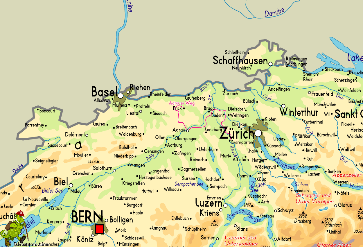 Map Aarauer Weg