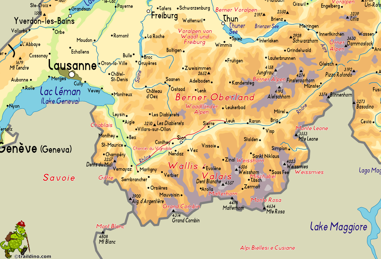 Map Chemin du Vignoble