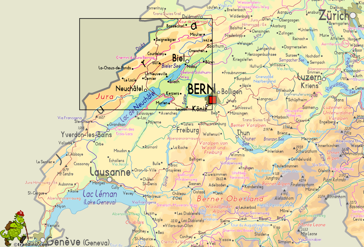 Map Jura