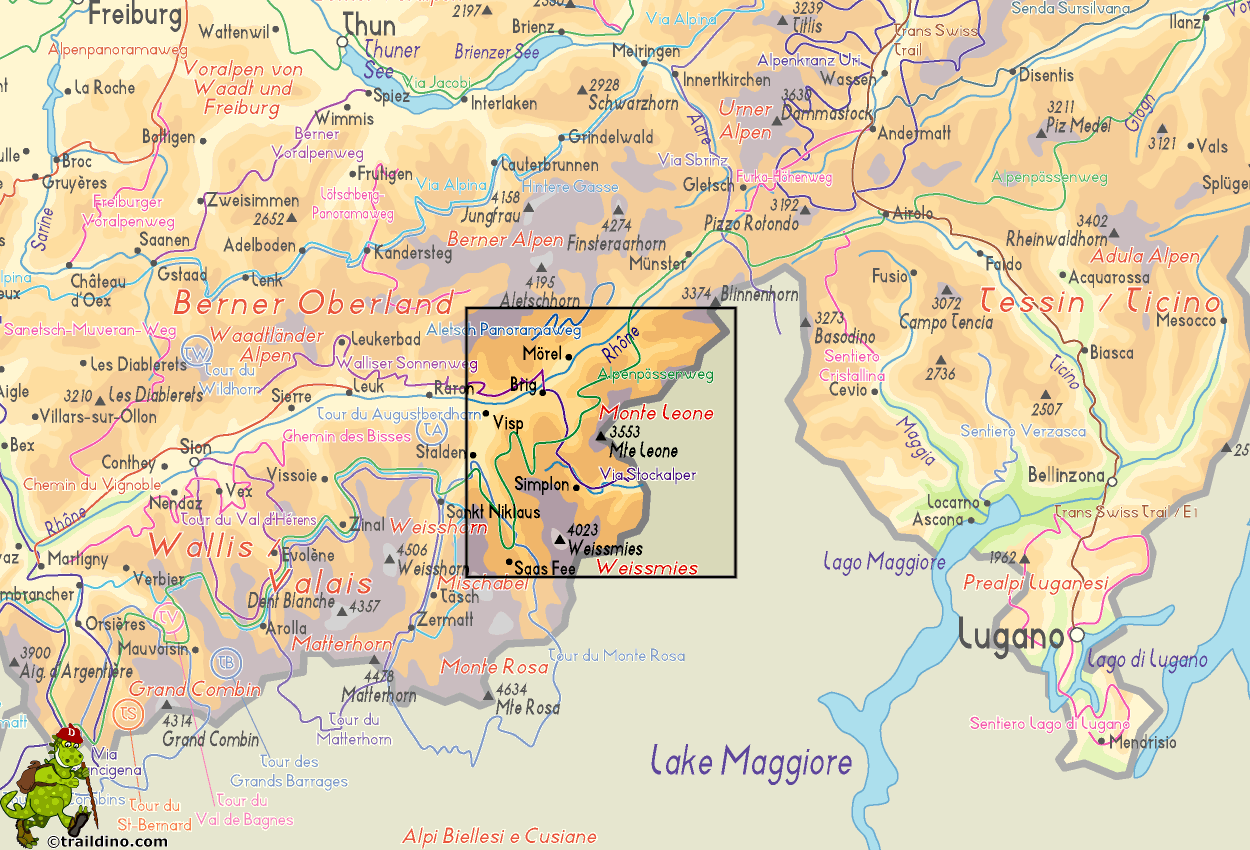 Map Monte Leone