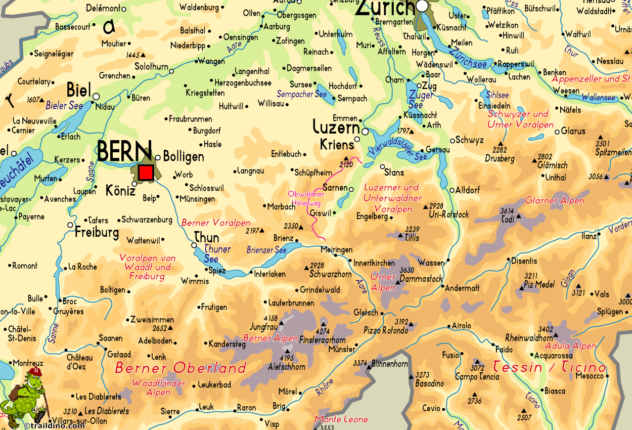 Map Obwaldner Höhenweg