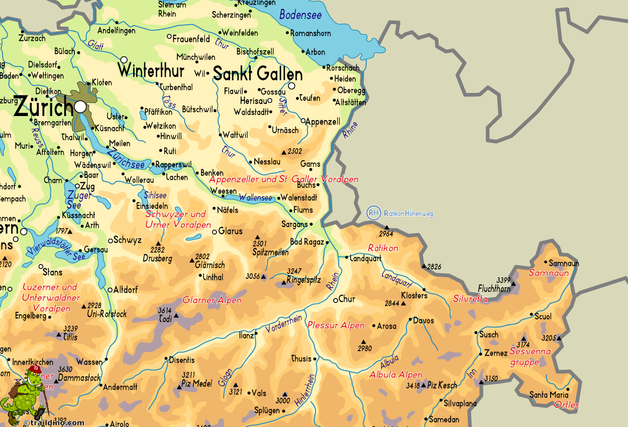 Map Rätikon Höhenweg