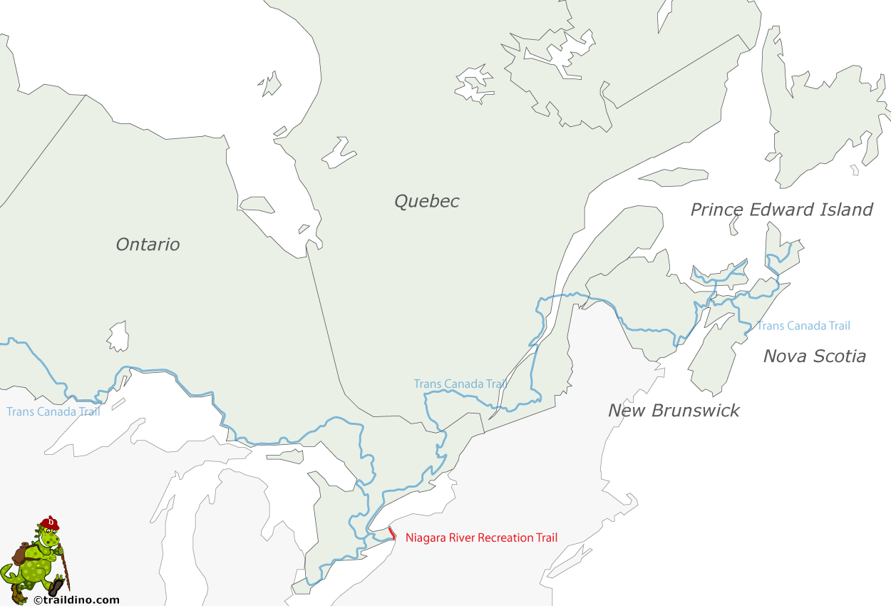 Hiking Map Niagara River Recreation Trail