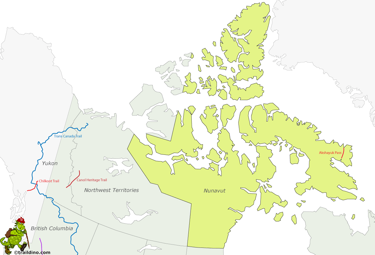 Hiking Map Nunavut