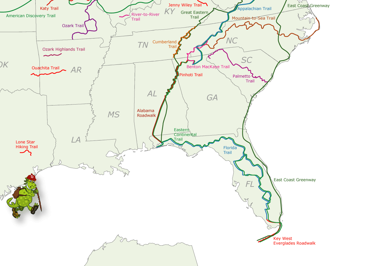 USA Trails South-East